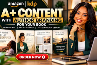 create amazon KDP a plus content with author branding for your book