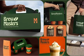 design food logo, restaurant branding, brand identity, menu, food packaging