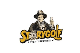 make mini golf museum story golf logo