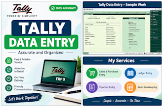 do tally data entry and accounting work