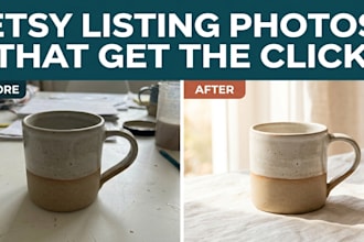 create etsy listing photo, product images and thumbnails for more sales
