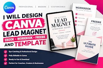 design canva lead magnet ebook workbook freebie and editable template