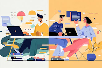 create vector flat design illustration