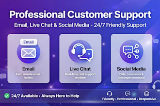 do customer support, live chat and email support