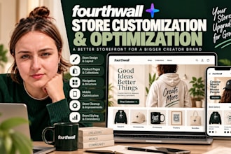 customize fourthwall store, optimize product pages and creator storefront