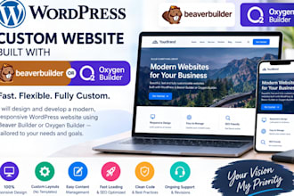 build a german wordpress website using beaver builder or oxygen builder