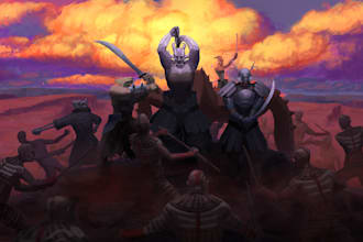 create fully painted key art