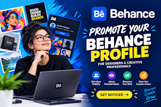 promote your behance profile for designers and creative professionals
