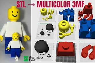 paint your 3d model split convert stl to 3mf for bambu lab multicolor printing