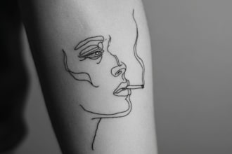 do fine line minimalist tattoos and illustration