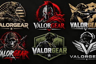 design a professional military, army, tactical, veteran, or warrior soldier logo