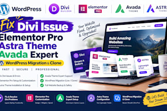 fix divi issue elemenotor pro astra theme avada expert wordpress migration clone