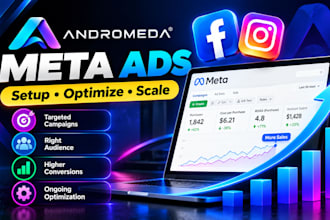 be your andromeda meta ads manager facebook ads and instagram ads expert