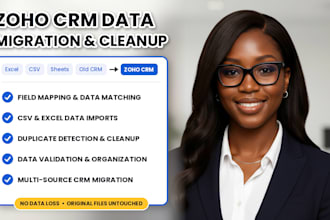 migrate and clean your data into zoho CRM