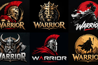 design a professional, fighter, battle, sports, gaming, or strength warrior logo