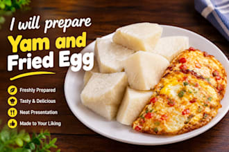 teach you how to prepare yam and fried egg
