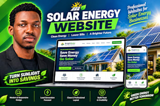 design a solar installer website with savings calculator and lead forms