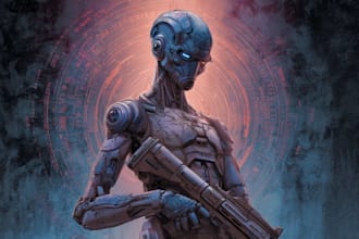 create fantasy, sci fi, character with hyperrealistic style