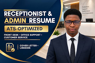 write ats receptionist, front desk and admin resumes