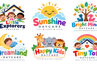 design a professional childcare, preschool, kids, nursery, children daycare logo