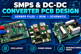design smps and dc dc converter with gerber file and bom