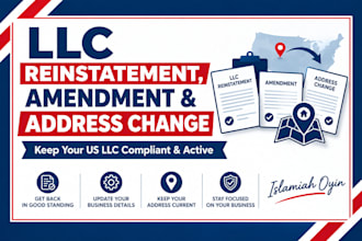 do llc reinstatement, amendment and address change