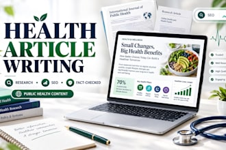 write engaging SEO wellness and public health articles