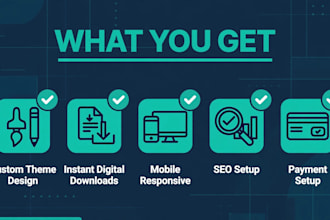 build a shopify store for digital products with instant downloads