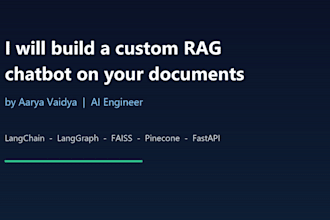 build a custom rag chatbot on your documents with langchain