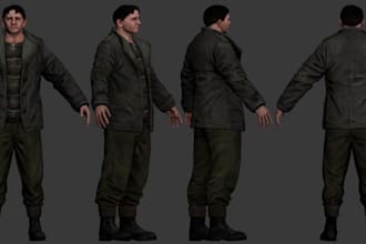 create ps1 psx ps2 low poly 3d game characters rigging and animation