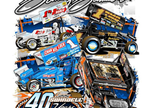 create a retro classic racing car t shirt logo with vintage speed style