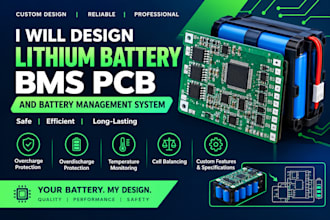 design lithium battery bms pcb and battery management system