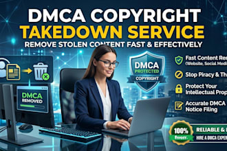 provide professional dmca takedown service