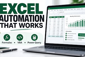 build custom excel spreadsheets with formulas, macros, and automation