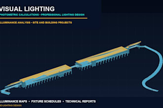 perform professional lighting calculations in visual