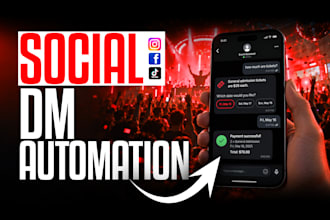set up instagram or social dm automation to sell event tickets and sections