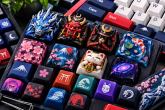 design gmk style gaming keycap set colorway and custom legends