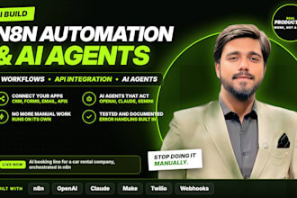 build n8n automation, n8n workflow, n8n ai agent and ai workflow automation