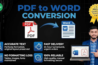 convert PDF to word scanned to word accurately