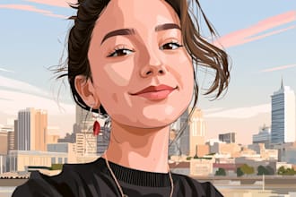 create a custom vector character illustration