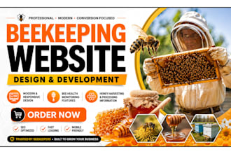 build beekeeping website beehive landing page honey bee store honey farm website