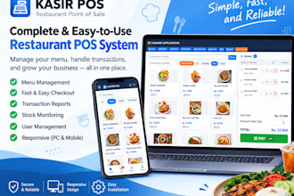 develop a modern responsive custom website and pos system