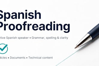 proofread and improve your spanish text