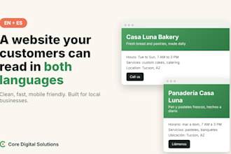 build a bilingual english spanish website for your small business