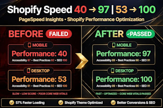 optimize shopify store speed and performance to 90 score