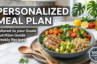 create a custom meal plan and personalized nutrition guide for your goals