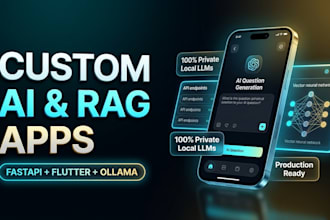 build full stack custom chatbot and ai rag application