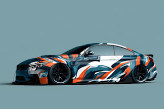 amazing detail illustration of your car and vehicles