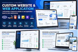 develop a custom PHP mysql website and web application