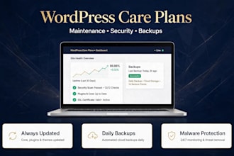 keep your wordpress website secure with a monthly care plan
